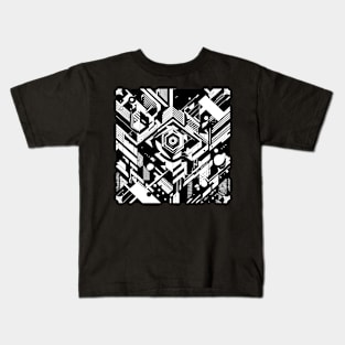 Abstract Geometric Pattern Kids T-Shirt